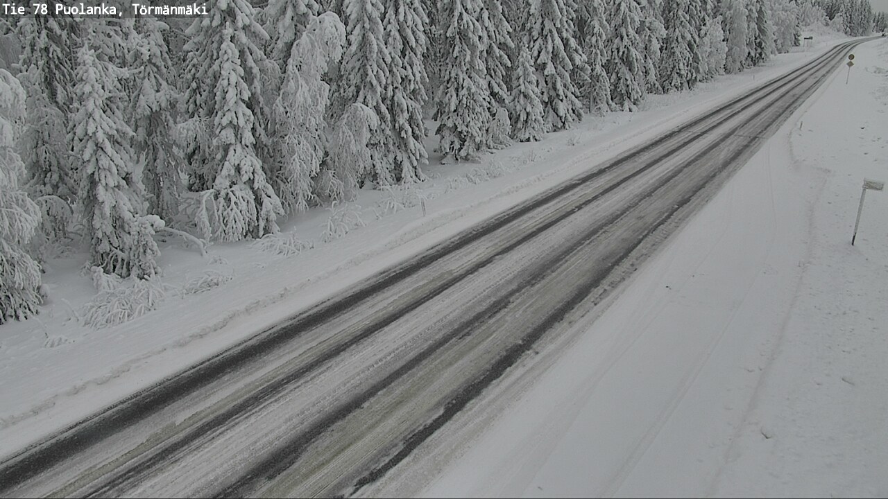 Weather Camera Image Väg 78 Puolango, Törmänmaki, Puolanka, Kainuu