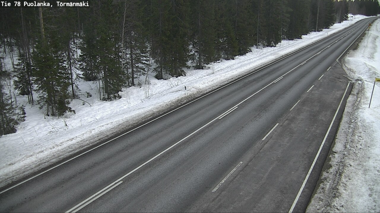 Weather Camera Image Road 78 Puolanka, Törmänmäki, Puolanka, Kainuu