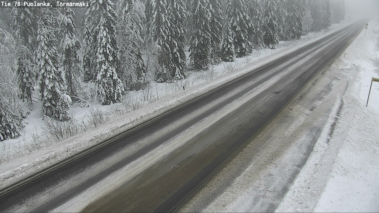 Weather Camera Image Väg 78 Puolango, Törmänmaki, Puolanka, Kainuu