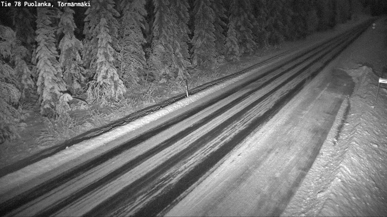 Weather Camera Image Väg 78 Puolango, Törmänmaki, Puolanka, Kainuu