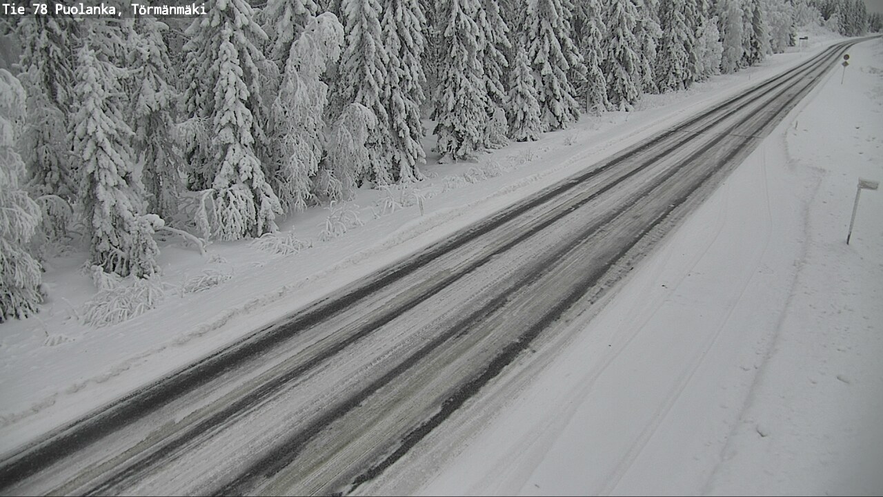 Weather Camera Image Väg 78 Puolango, Törmänmaki, Puolanka, Kainuu
