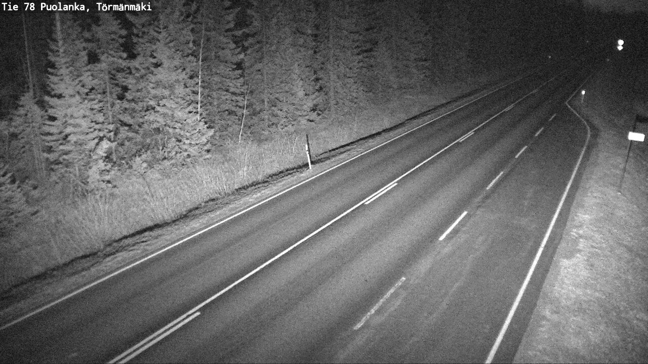 Weather Camera Image Road 78 Puolanka, Törmänmäki, Puolanka, Kainuu