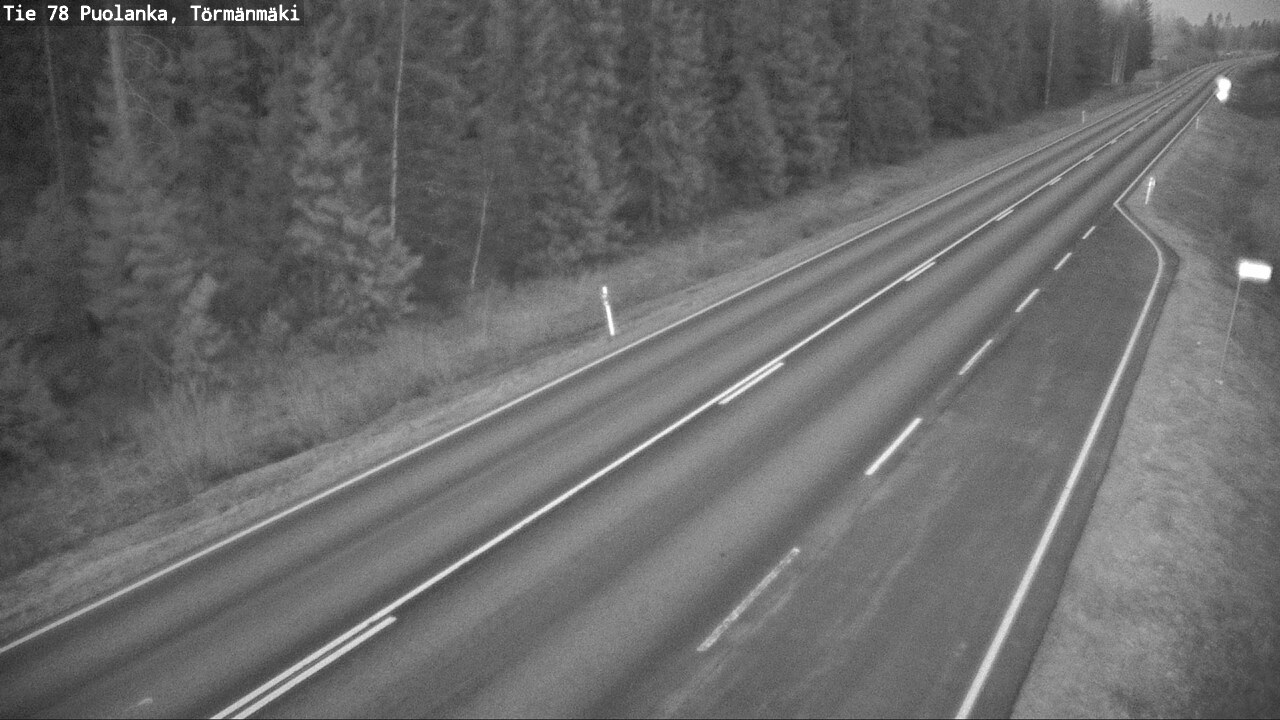 Weather Camera Image Road 78 Puolanka, Törmänmäki, Puolanka, Kainuu