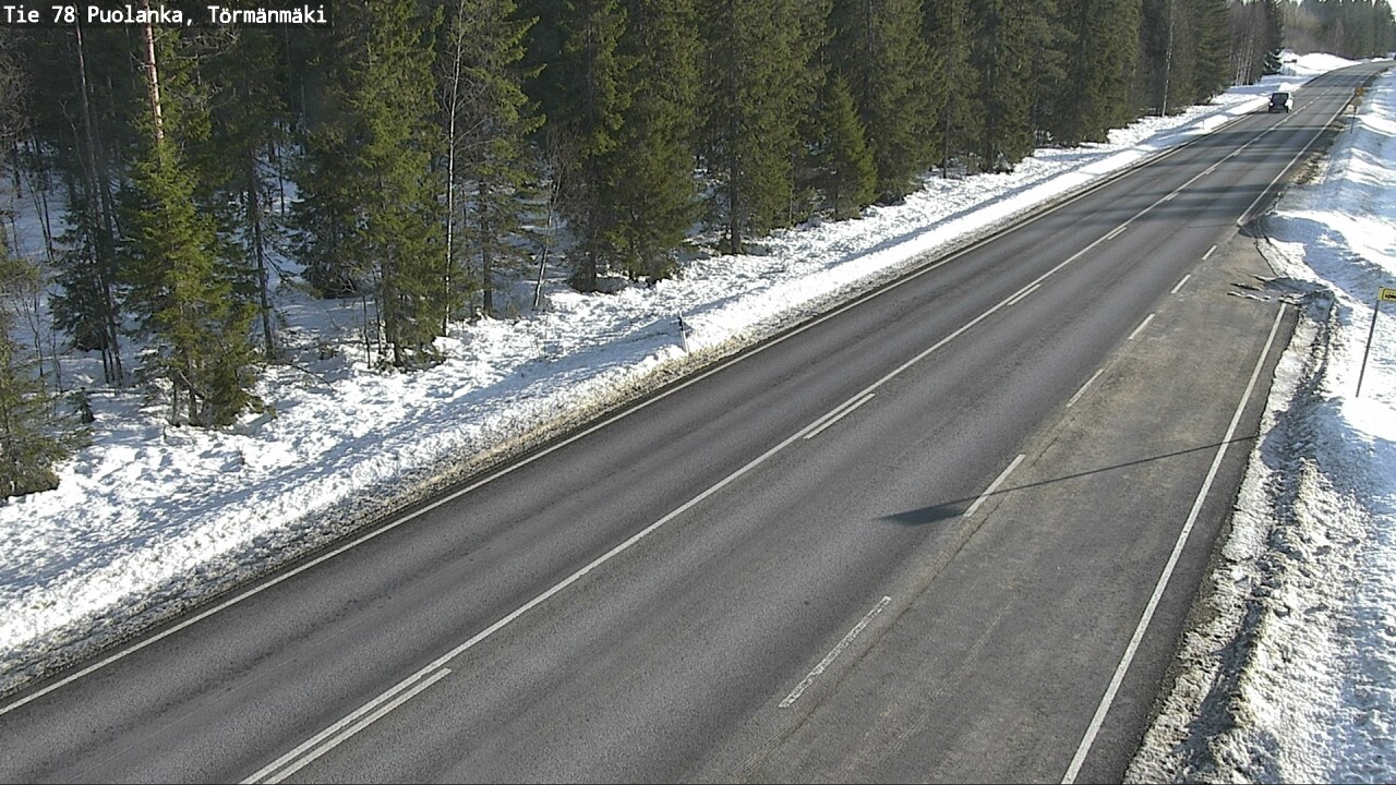 Weather Camera Image Road 78 Puolanka, Törmänmäki, Puolanka, Kainuu