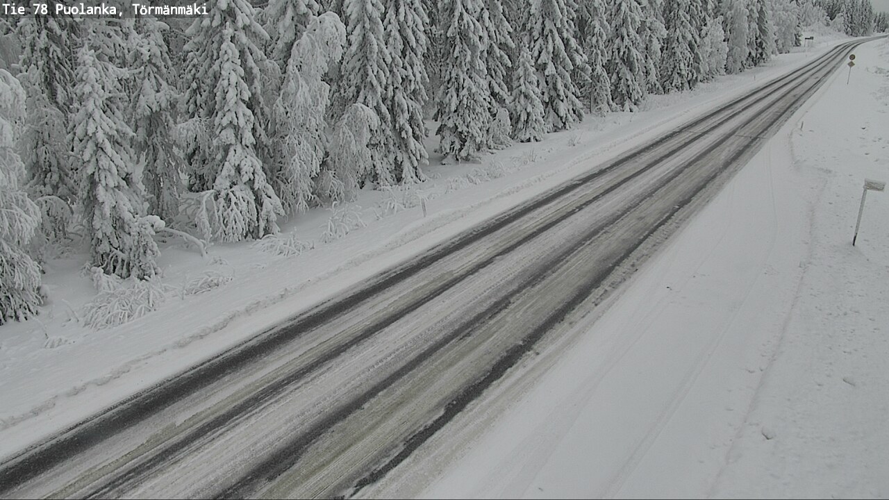 Weather Camera Image Väg 78 Puolango, Törmänmaki, Puolanka, Kainuu
