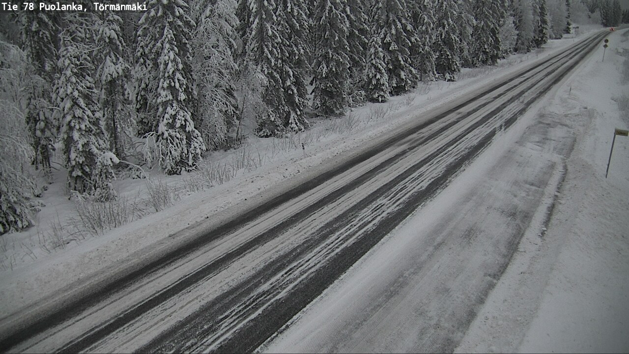 Weather Camera Image Väg 78 Puolango, Törmänmaki, Puolanka, Kainuu
