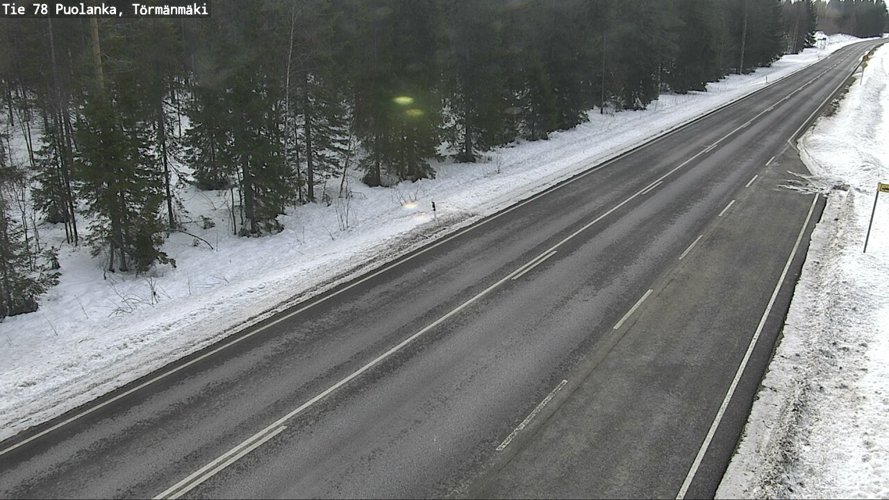 Weather Camera Image Road 78 Puolanka, Törmänmäki, Puolanka, Kainuu