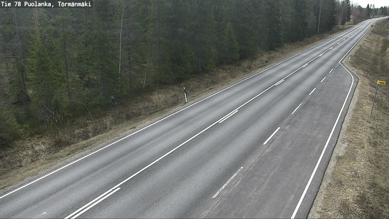 Weather Camera Image Väg 78 Puolango, Törmänmaki, Puolanka, Kainuu