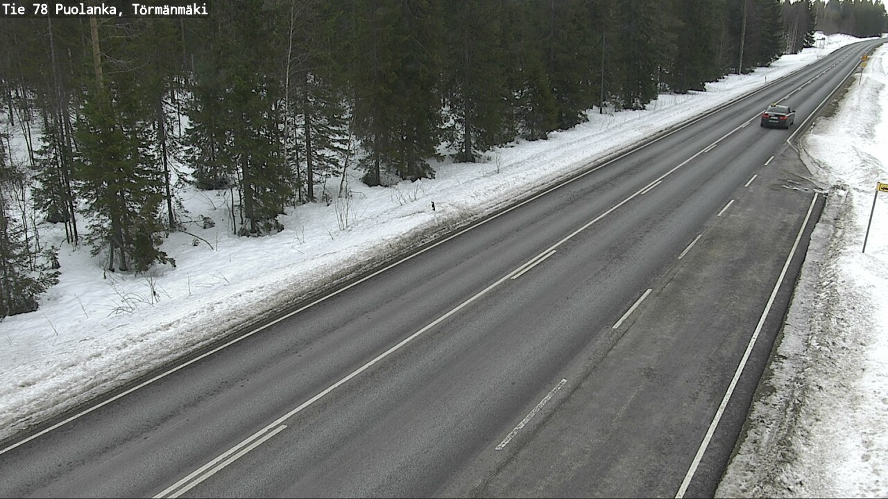 Weather Camera Image Road 78 Puolanka, Törmänmäki, Puolanka, Kainuu