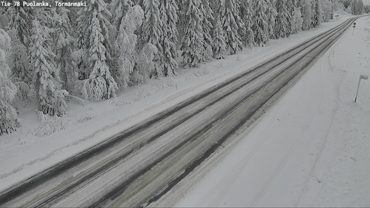 Weather Camera Image Väg 78 Puolango, Törmänmaki, Puolanka, Kainuu