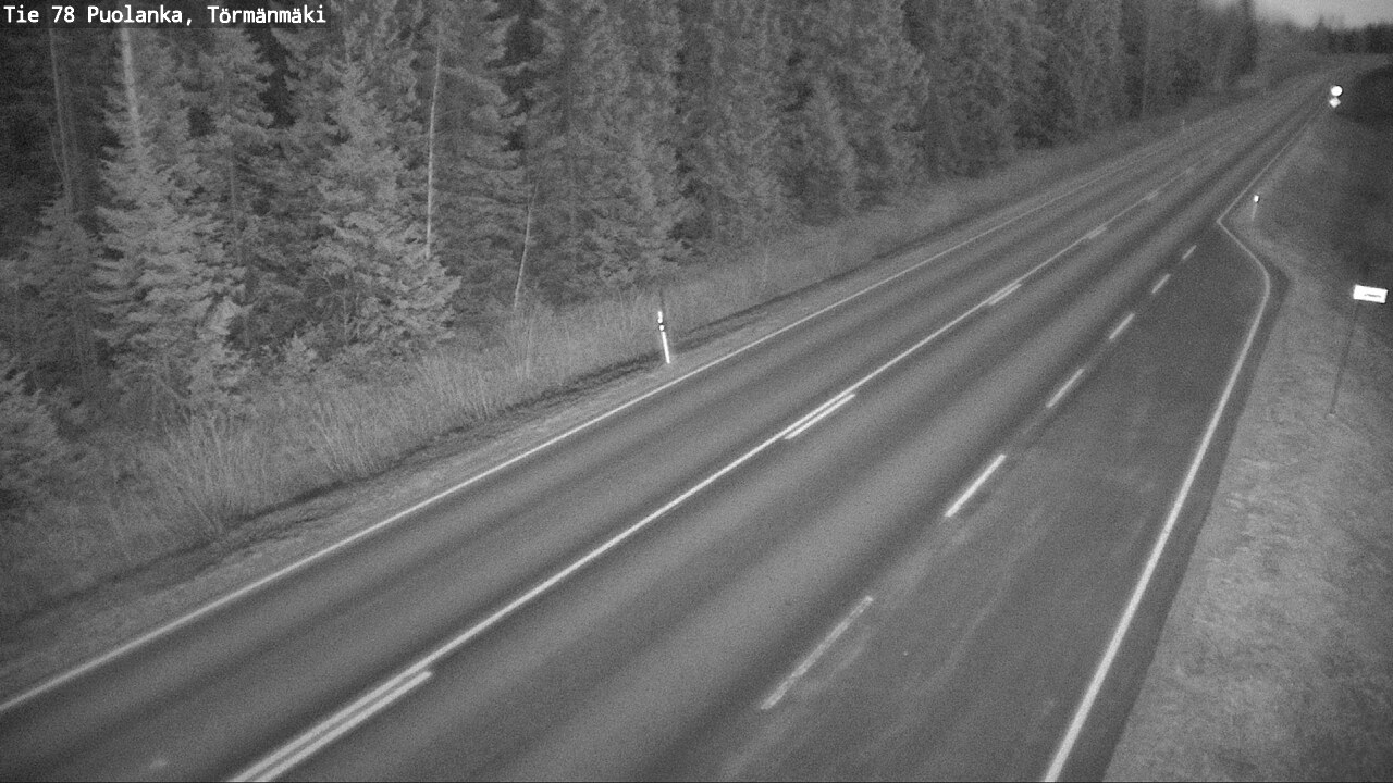 Weather Camera Image Väg 78 Puolango, Törmänmaki, Puolanka, Kainuu