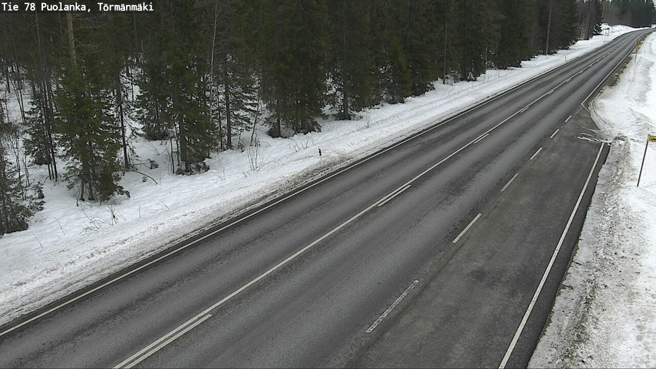Weather Camera Image Road 78 Puolanka, Törmänmäki, Puolanka, Kainuu