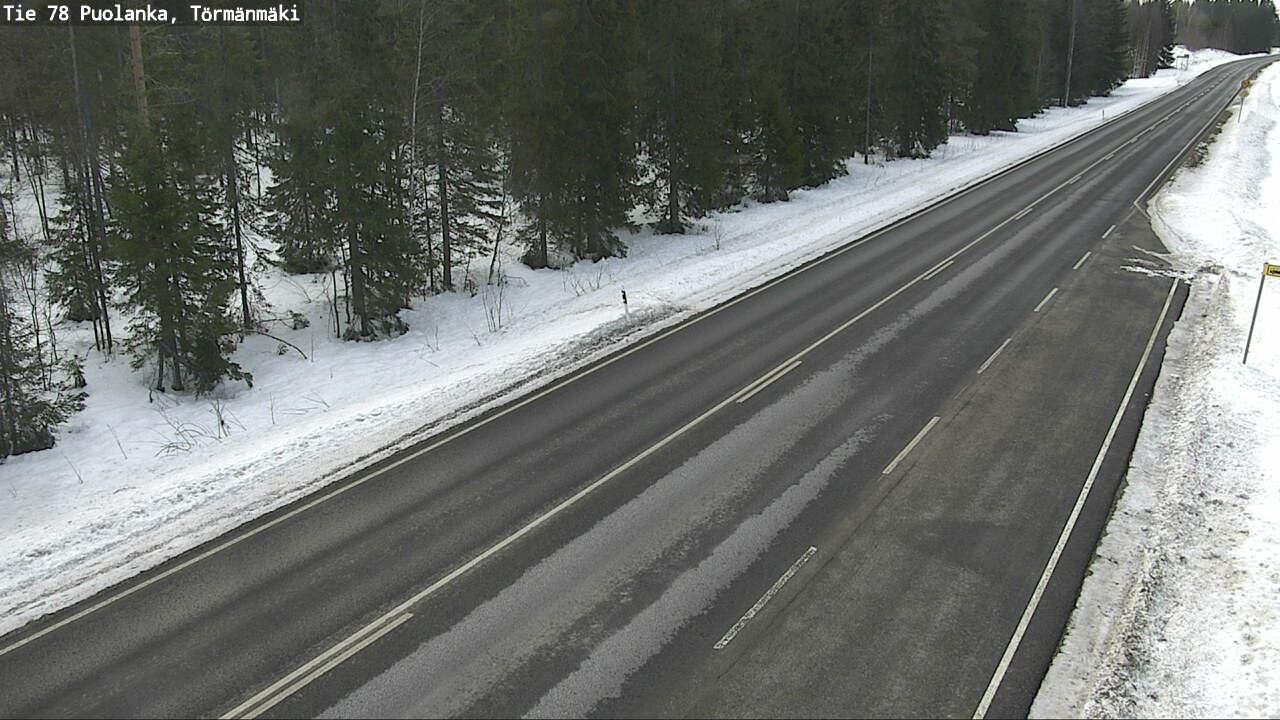 Weather Camera Image Road 78 Puolanka, Törmänmäki, Puolanka, Kainuu