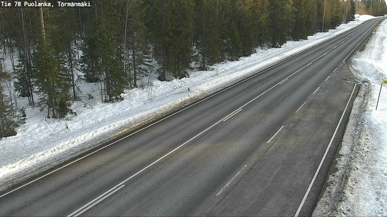 Weather Camera Image Road 78 Puolanka, Törmänmäki, Puolanka, Kainuu
