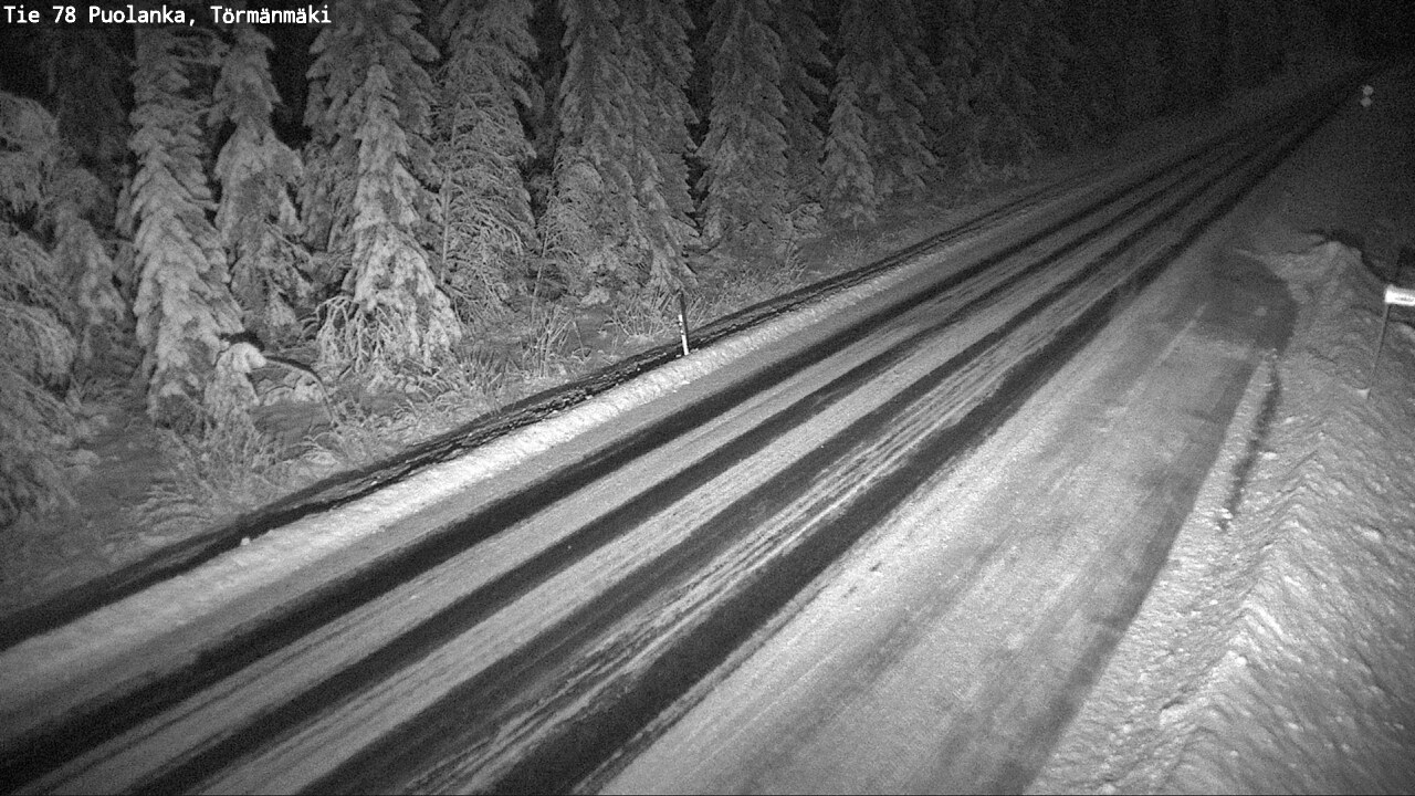 Weather Camera Image Väg 78 Puolango, Törmänmaki, Puolanka, Kainuu
