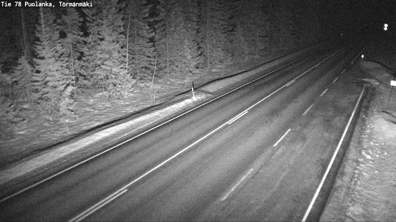 Weather Camera Image Road 78 Puolanka, Törmänmäki, Puolanka, Kainuu