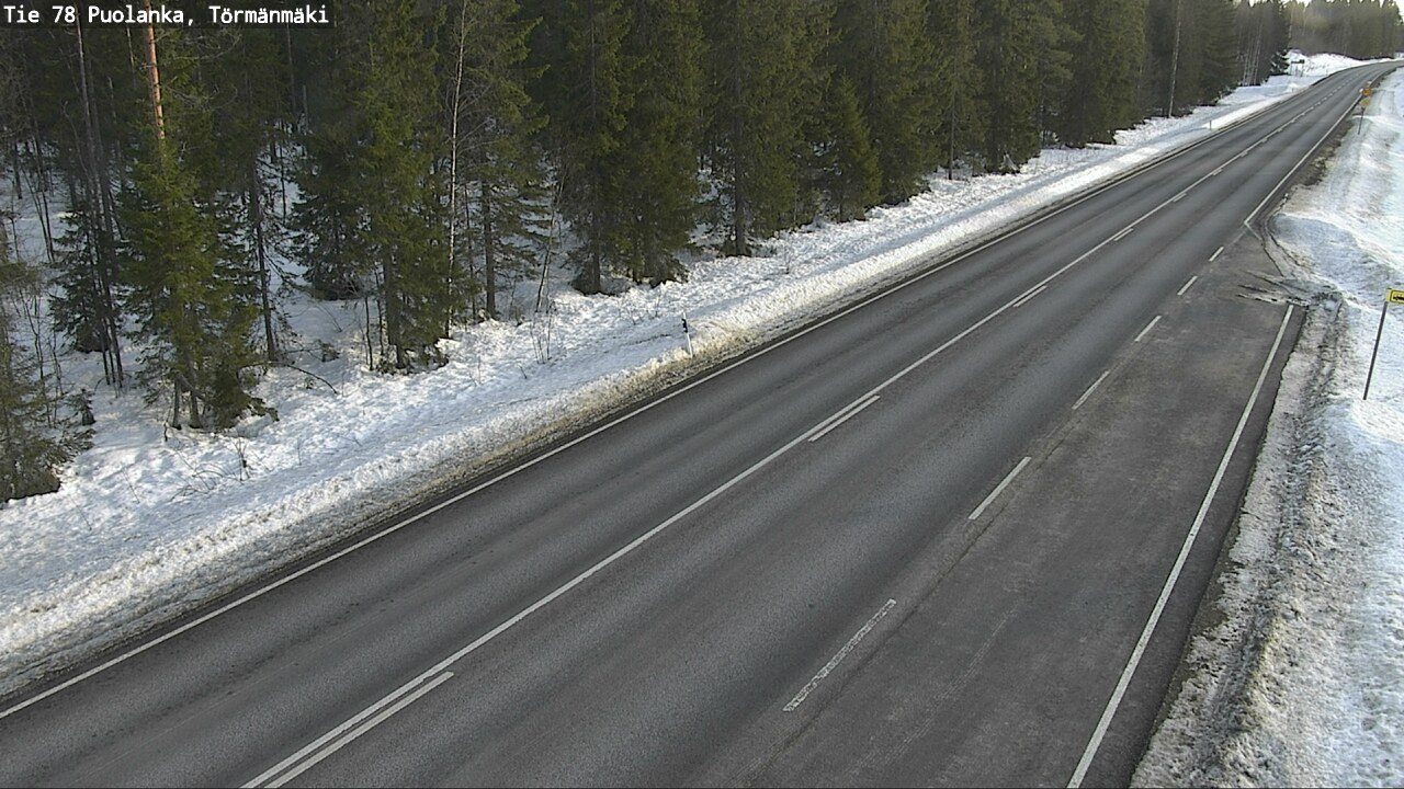 Weather Camera Image Road 78 Puolanka, Törmänmäki, Puolanka, Kainuu