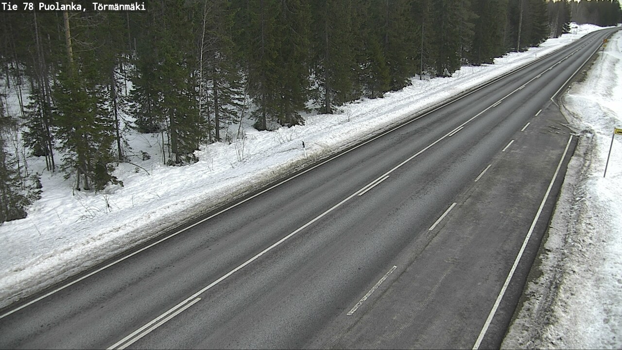 Weather Camera Image Road 78 Puolanka, Törmänmäki, Puolanka, Kainuu