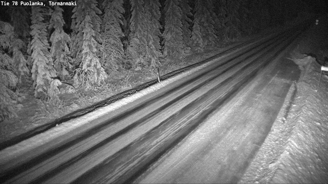 Weather Camera Image Väg 78 Puolango, Törmänmaki, Puolanka, Kainuu