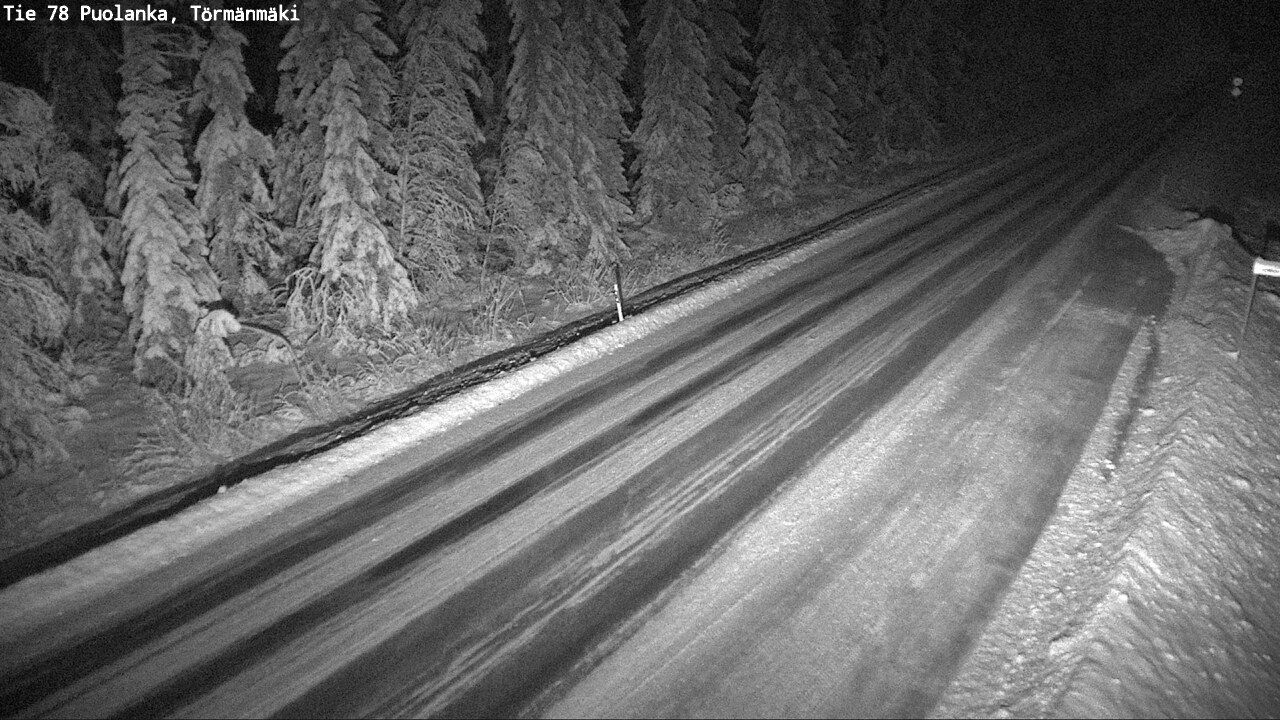Weather Camera Image Väg 78 Puolango, Törmänmaki, Puolanka, Kainuu