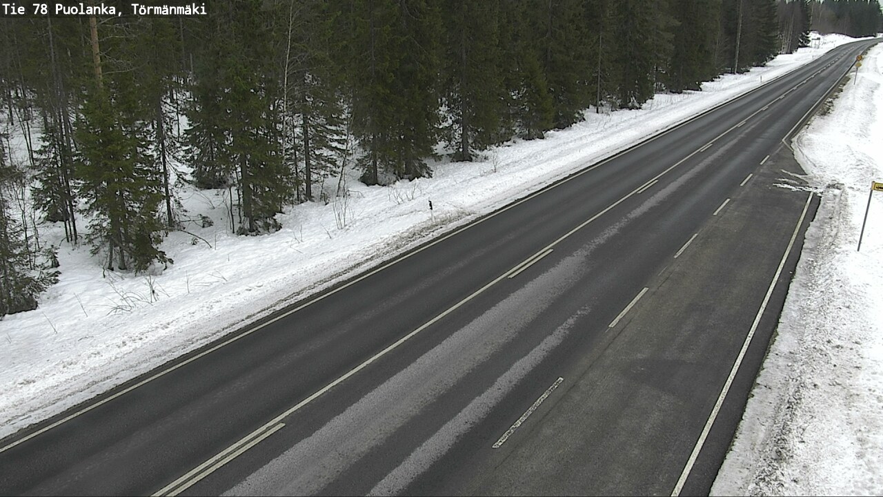 Weather Camera Image Väg 78 Puolango, Törmänmaki, Puolanka, Kainuu