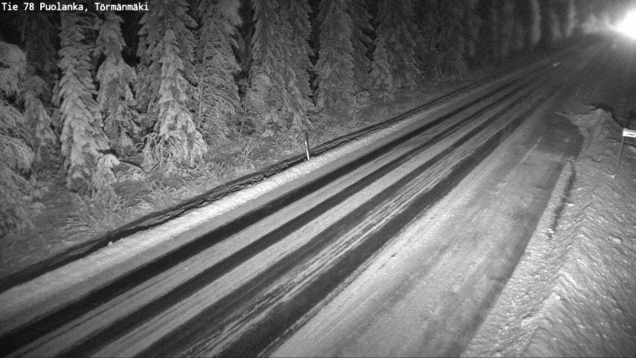 Weather Camera Image Väg 78 Puolango, Törmänmaki, Puolanka, Kainuu