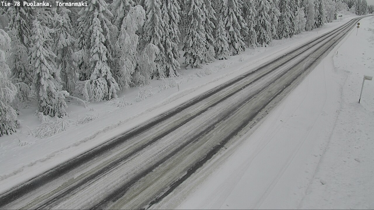 Weather Camera Image Väg 78 Puolango, Törmänmaki, Puolanka, Kainuu