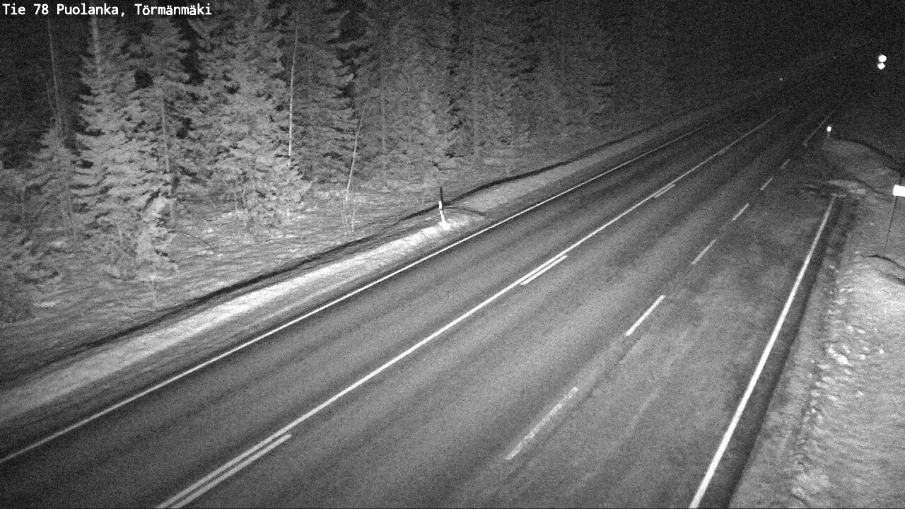 Weather Camera Image Road 78 Puolanka, Törmänmäki, Puolanka, Kainuu