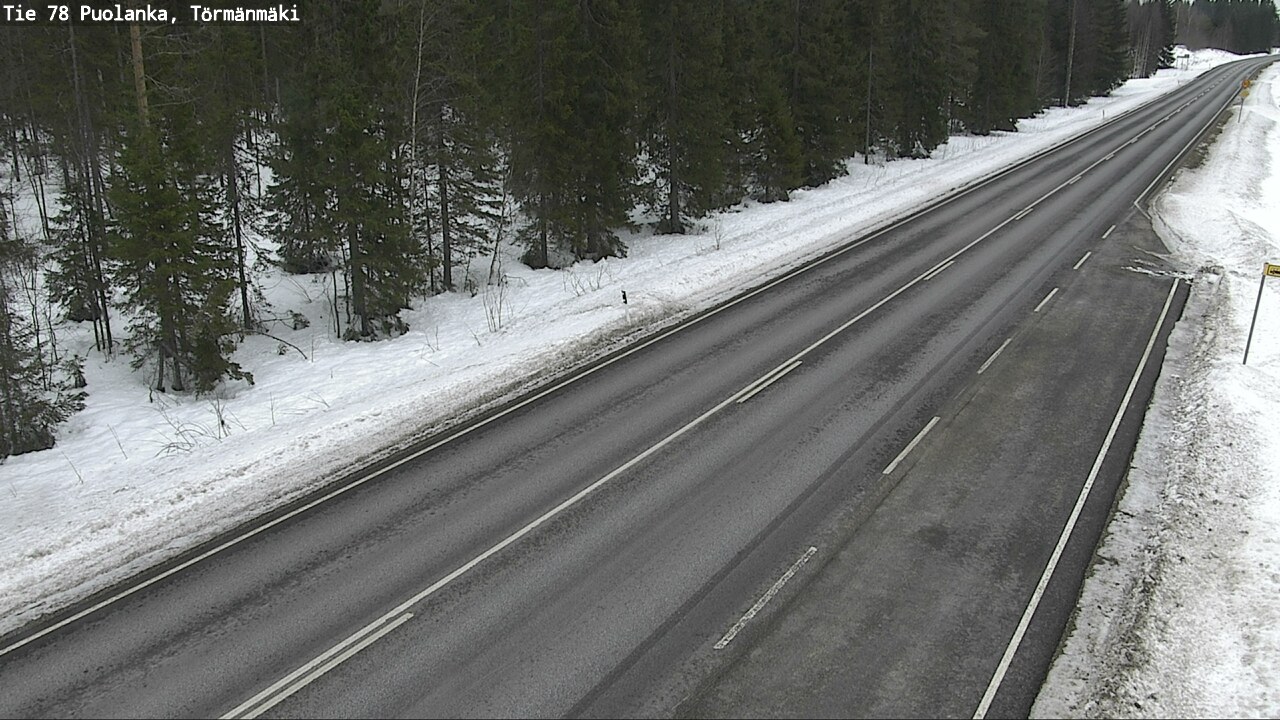 Weather Camera Image Road 78 Puolanka, Törmänmäki, Puolanka, Kainuu
