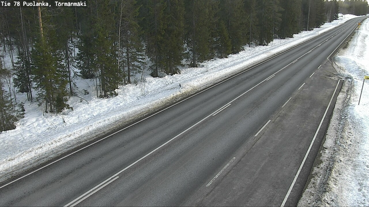 Weather Camera Image Road 78 Puolanka, Törmänmäki, Puolanka, Kainuu
