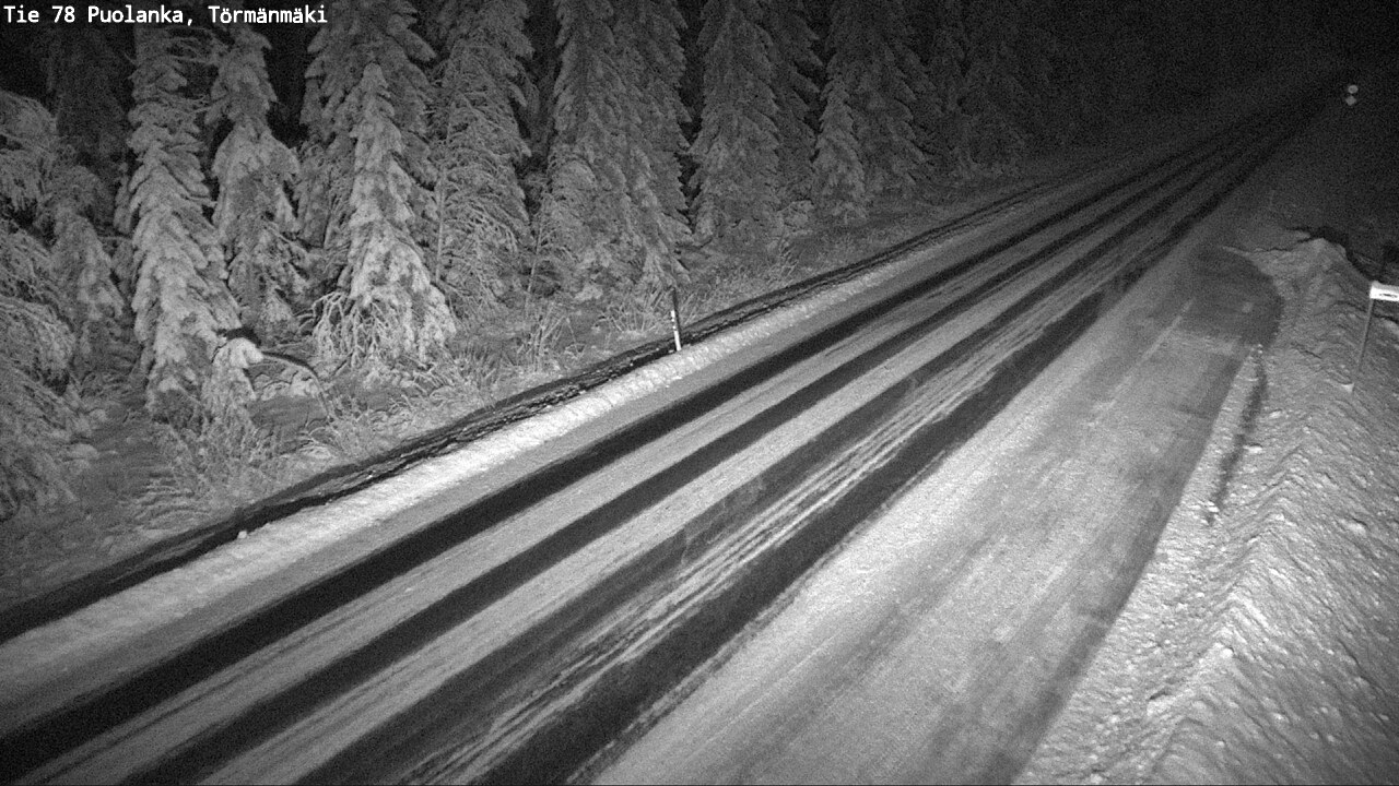 Weather Camera Image Väg 78 Puolango, Törmänmaki, Puolanka, Kainuu