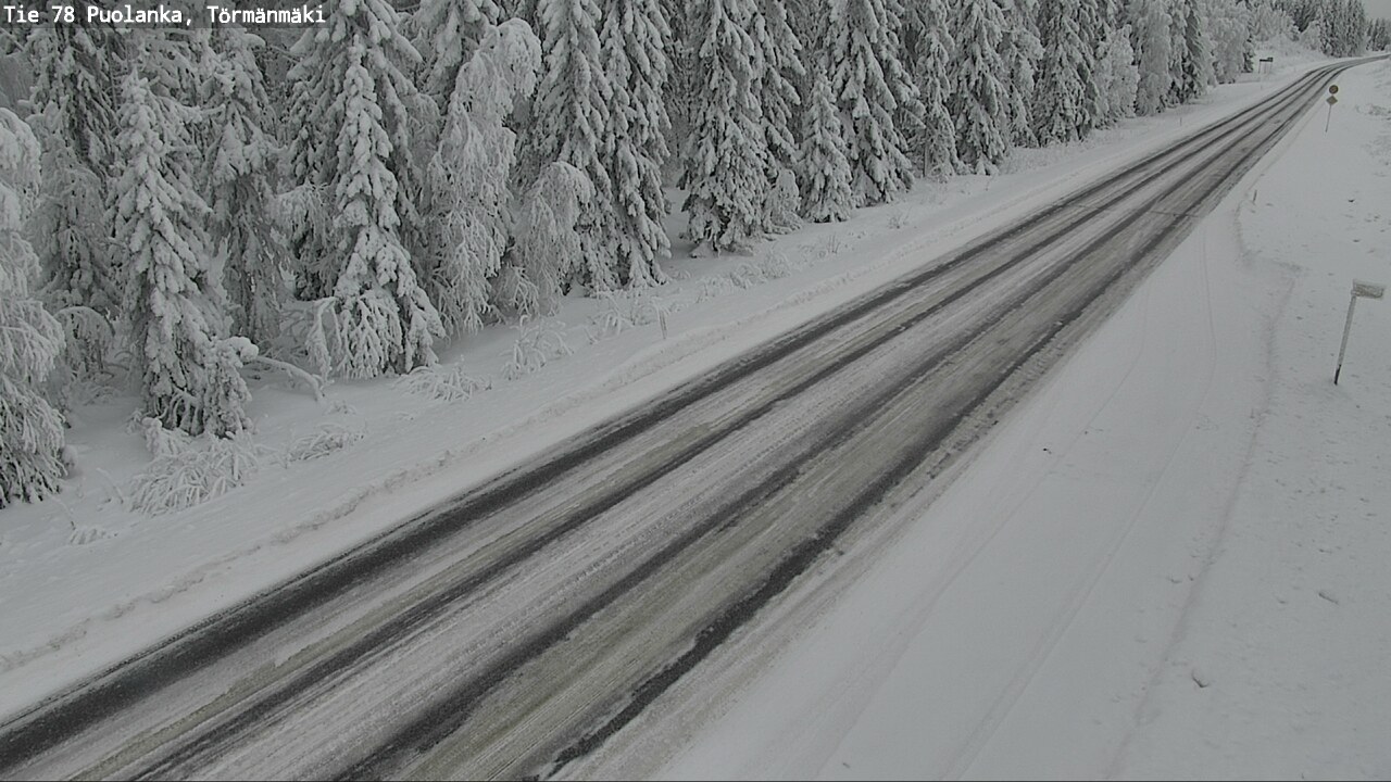 Weather Camera Image Väg 78 Puolango, Törmänmaki, Puolanka, Kainuu