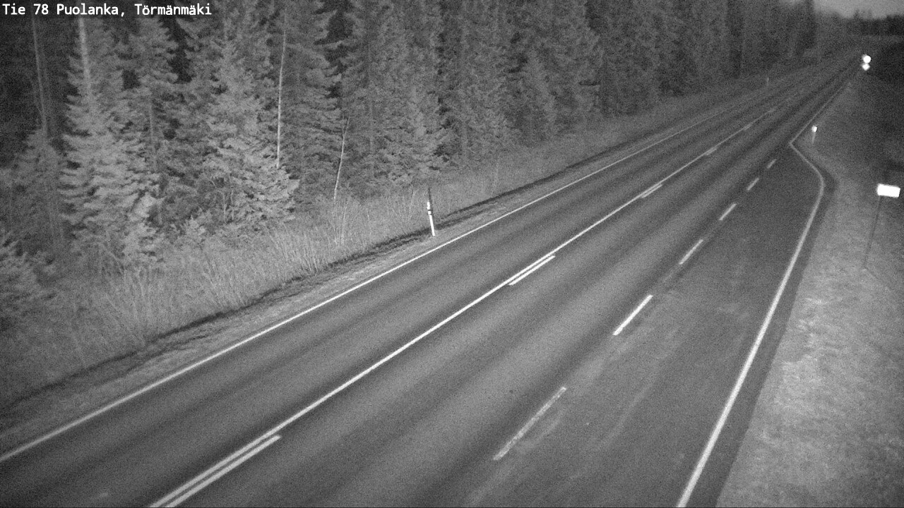 Weather Camera Image Road 78 Puolanka, Törmänmäki, Puolanka, Kainuu