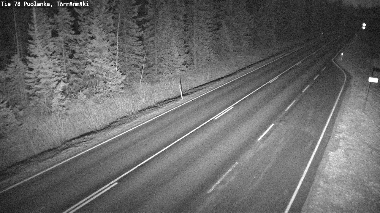 Weather Camera Image Road 78 Puolanka, Törmänmäki, Puolanka, Kainuu