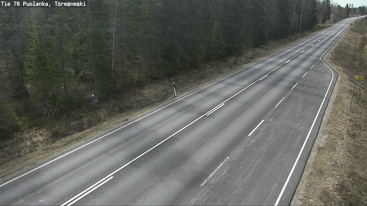 Weather Camera Image Väg 78 Puolango, Törmänmaki, Puolanka, Kainuu