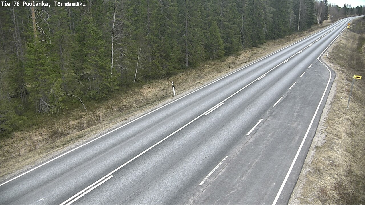 Weather Camera Image Väg 78 Puolango, Törmänmaki, Puolanka, Kainuu