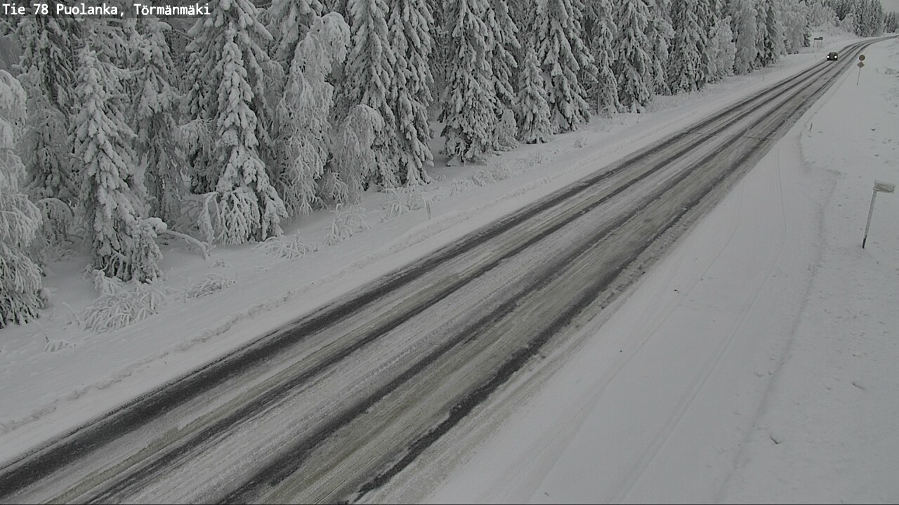 Weather Camera Image Väg 78 Puolango, Törmänmaki, Puolanka, Kainuu