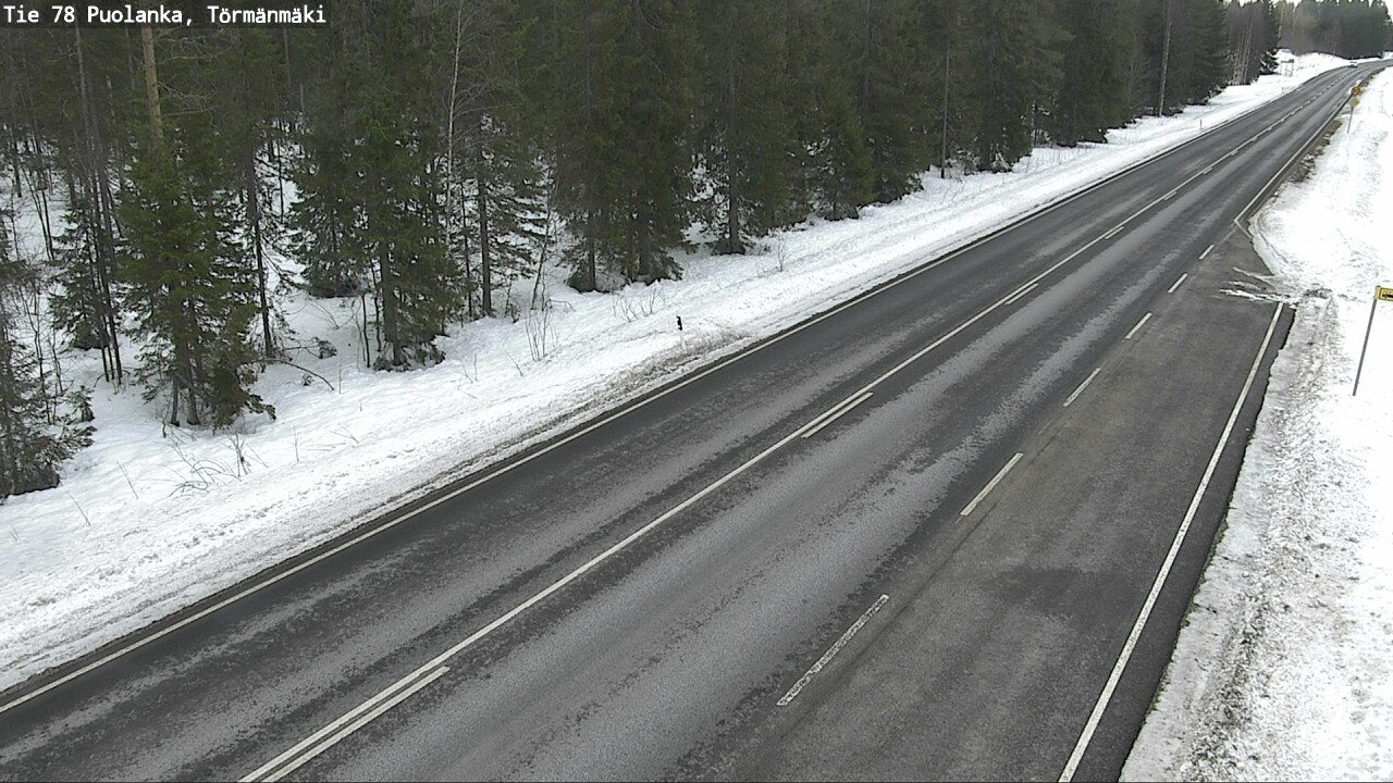 Weather Camera Image Road 78 Puolanka, Törmänmäki, Puolanka, Kainuu