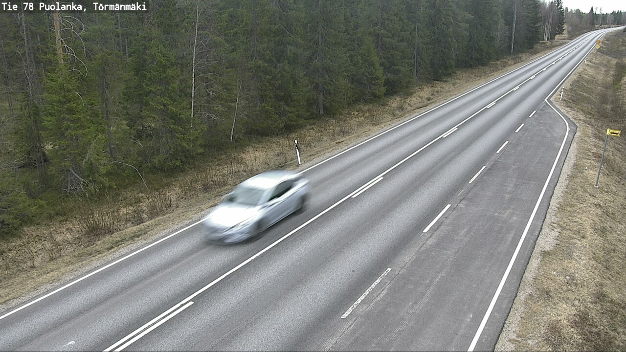 Weather Camera Image Väg 78 Puolango, Törmänmaki, Puolanka, Kainuu
