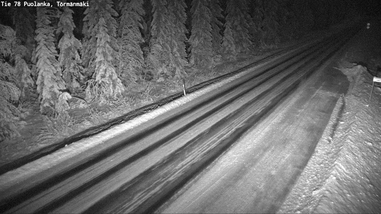Weather Camera Image Väg 78 Puolango, Törmänmaki, Puolanka, Kainuu
