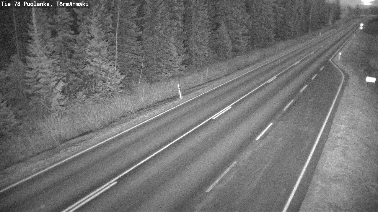 Weather Camera Image Road 78 Puolanka, Törmänmäki, Puolanka, Kainuu