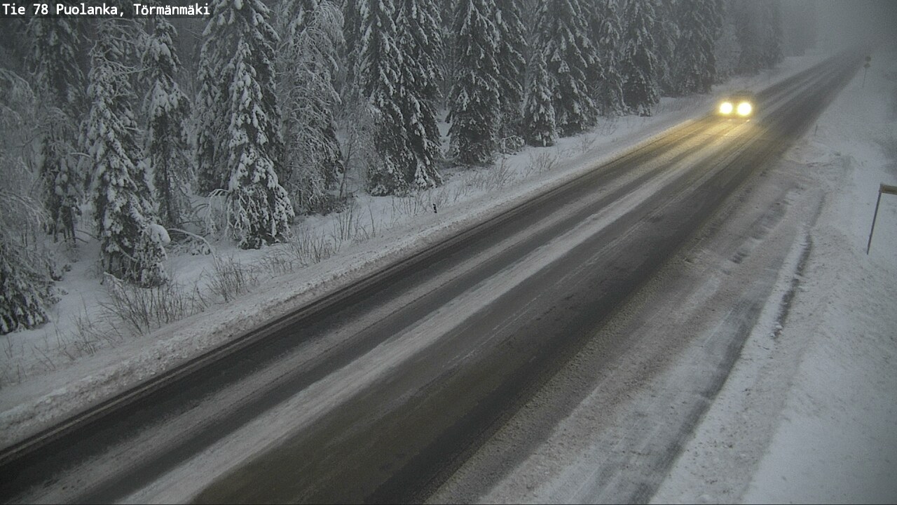 Weather Camera Image Road 78 Puolanka, Törmänmäki, Puolanka, Kainuu