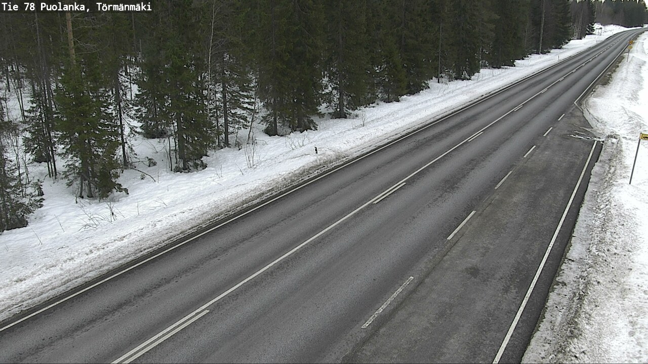 Weather Camera Image Road 78 Puolanka, Törmänmäki, Puolanka, Kainuu