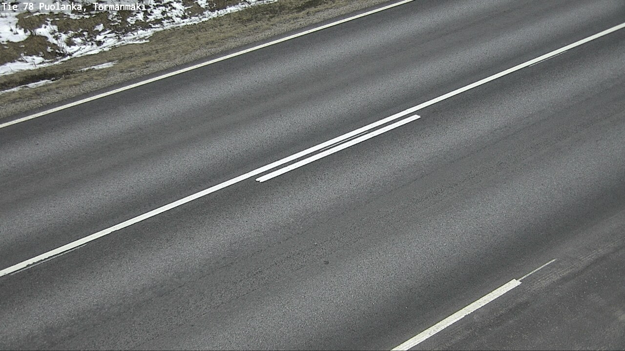 Weather Camera Image Väg 78 Puolango, Törmänmaki, Puolanka, Kainuu