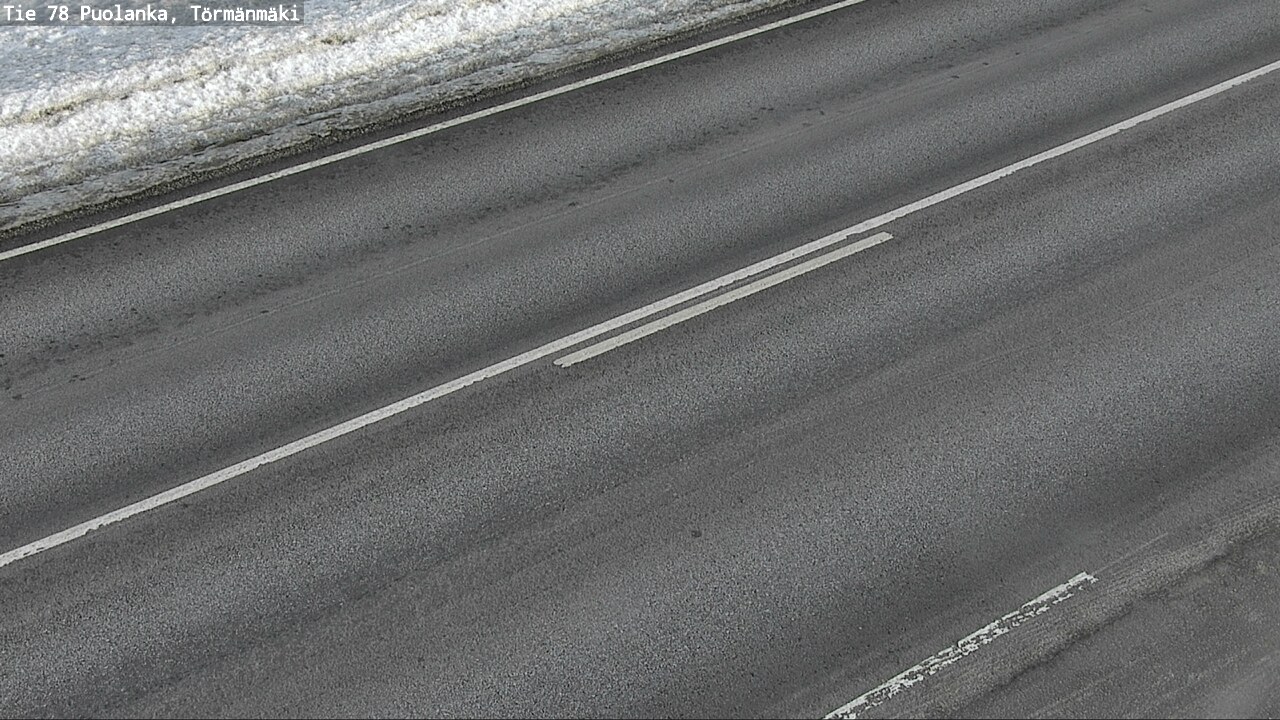 Weather Camera Image Väg 78 Puolango, Törmänmaki, Puolanka, Kainuu
