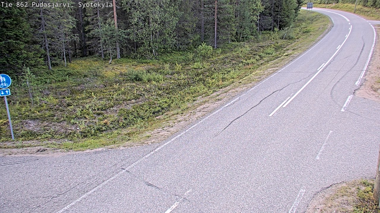 Kelikamerat Kuva Tie 862 Pudasjärvi, Syötekylä, Pudasjärvi, Pohjois-Pohjanmaa