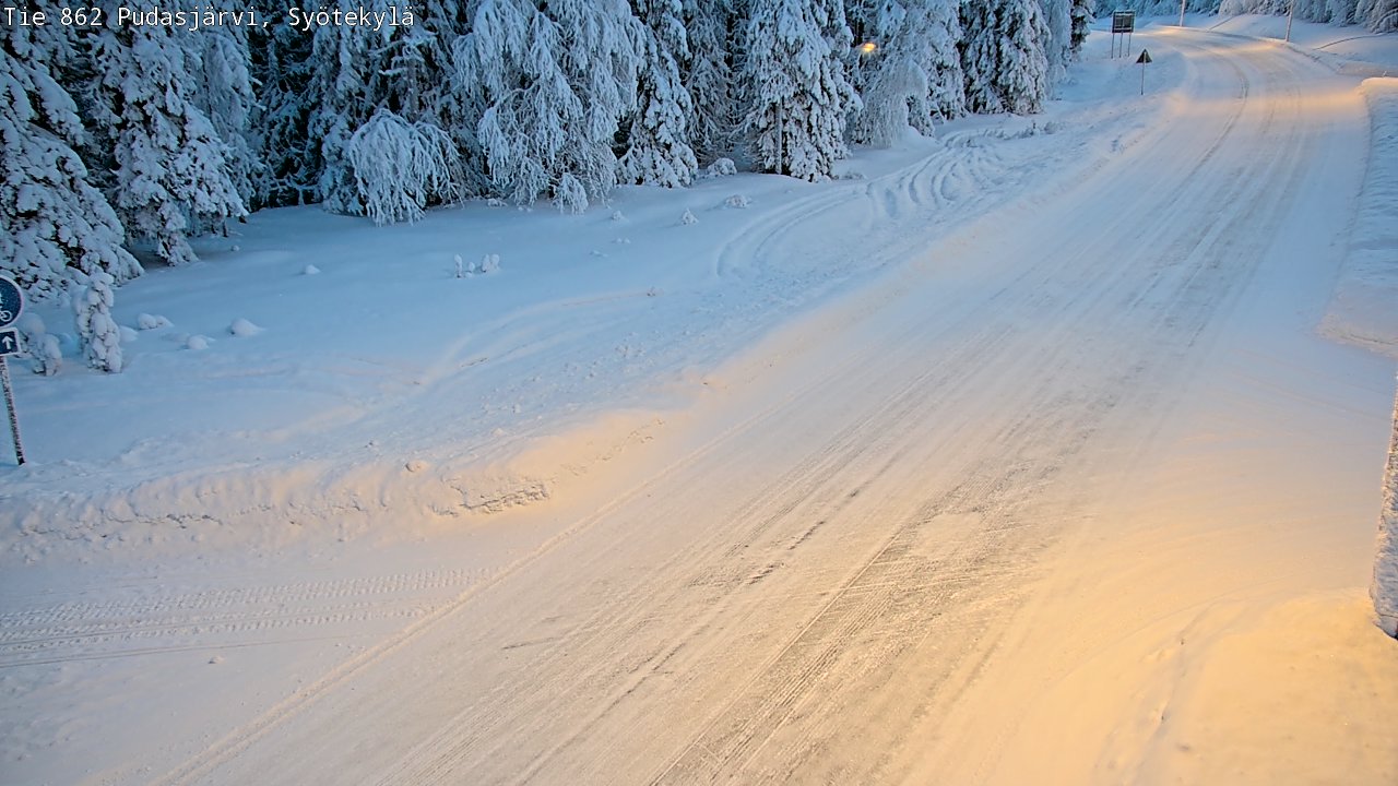 Kelikamerat Kuva Tie 862 Pudasjärvi, Syötekylä, Pudasjärvi, Pohjois-Pohjanmaa