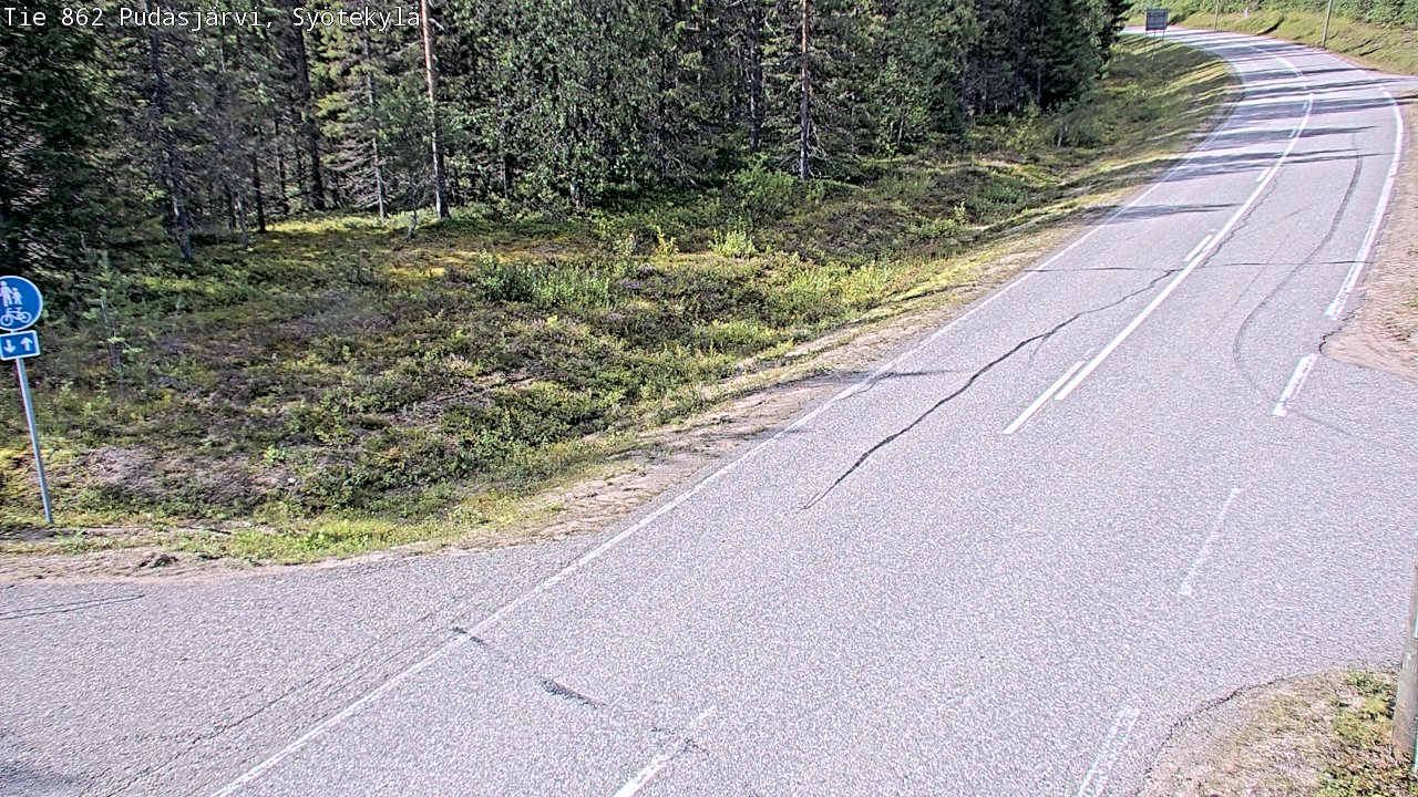 Kelikamerat Kuva Tie 862 Pudasjärvi, Syötekylä, Pudasjärvi, Pohjois-Pohjanmaa