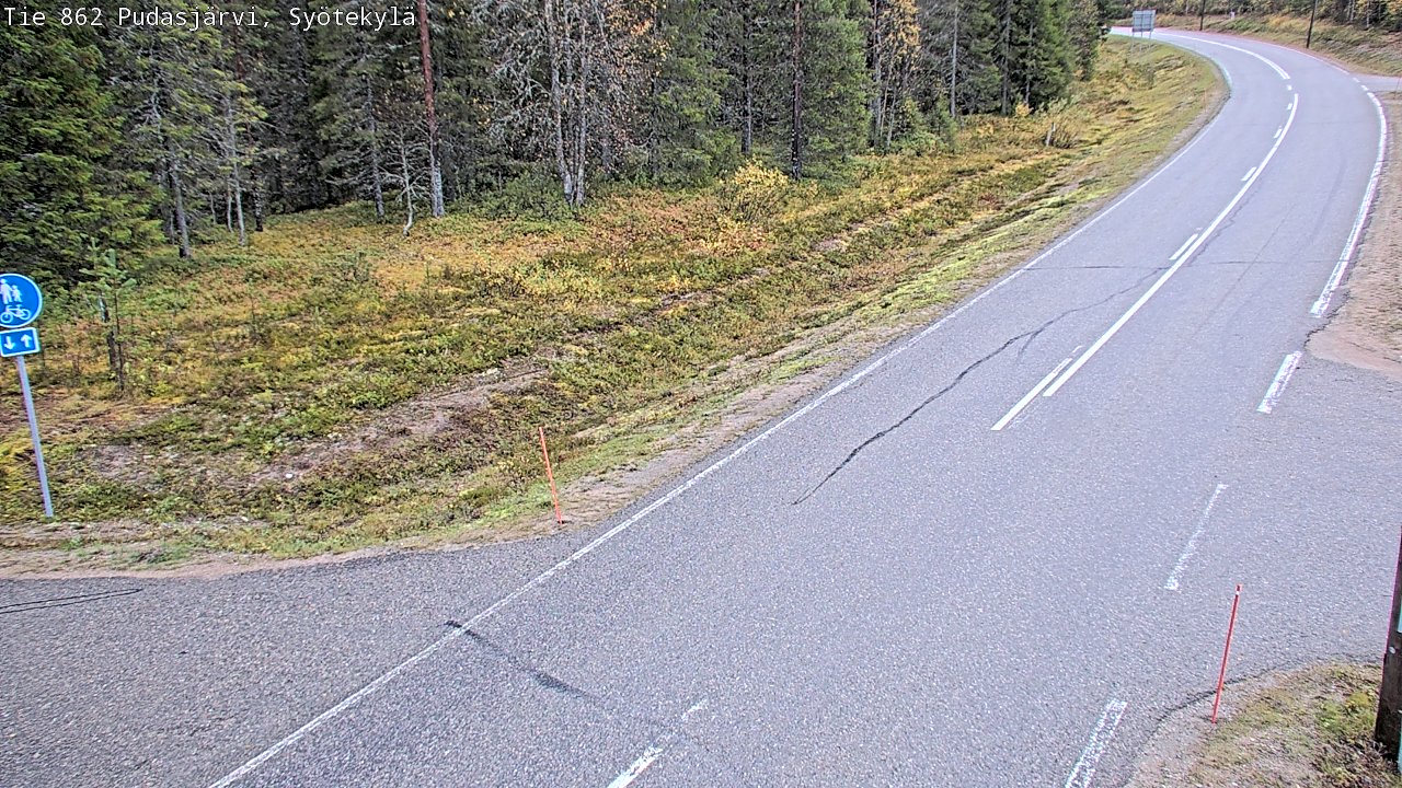 Kelikamerat Kuva Tie 862 Pudasjärvi, Syötekylä, Pudasjärvi, Pohjois-Pohjanmaa