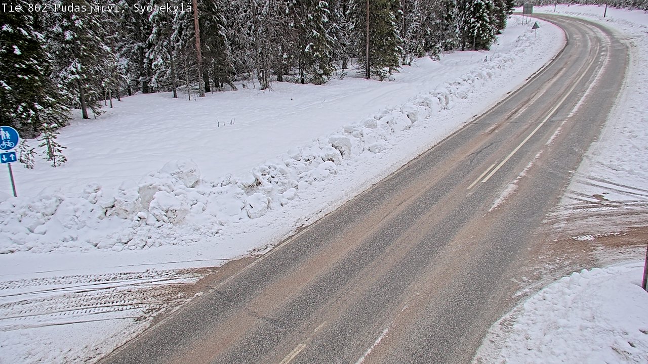 Kelikamerat Kuva Tie 862 Pudasjärvi, Syötekylä, Pudasjärvi, Pohjois-Pohjanmaa